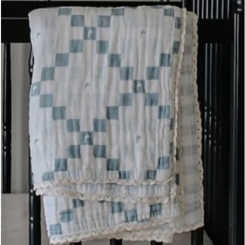 Grandma's Goose QUILTED 6 Layer Gauze Blanket