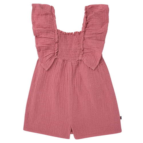 Modern Moments by Gerber Toddler Girl Flutter Romper with Smocking, Sizes 12 Months - 5T