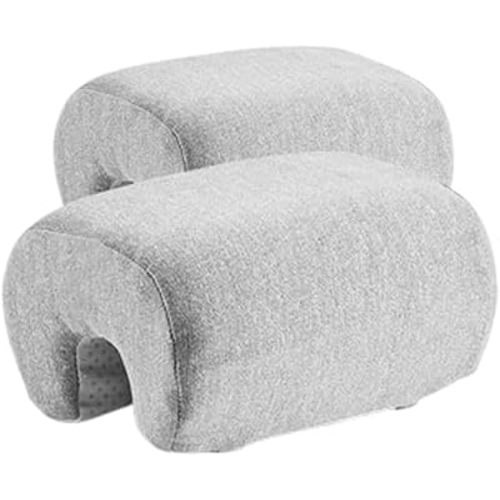 Armrest Cushion for Office Chairs - Soft Elbow Support Pad with Non-Slip Bottom, Fits Most Chairs 2-Piece (Gray)