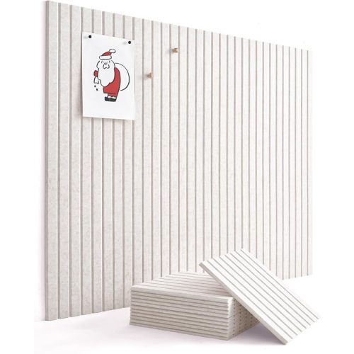 Large Bulletin Board 48"x36" - Office Wall Organizer, Replace your Old Cork Boards for Walls for Office Decor -12-pack Felt Wall Panels to Use in Home Office Decor, Classroom Decor (Limestone)