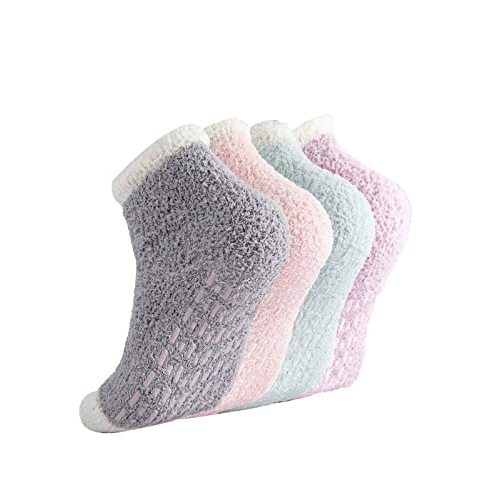 Breslatte Non Slip Hospital Socks with Grips for Women Grip Slipper Socks for Women Gifts