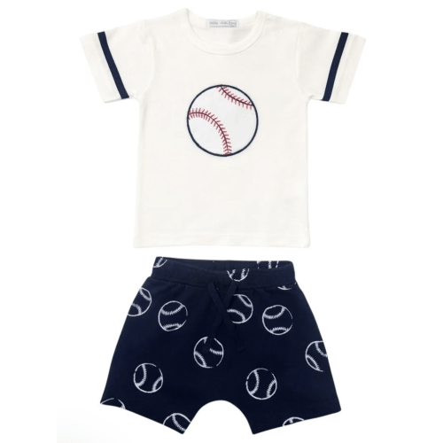 BASEBALL TSHIRT AND SHORTS SET | MISH MISH | Mini Dreamers