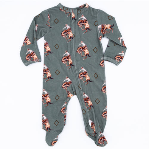 Teal Bronc Jammies – Cowkid Clothing Company