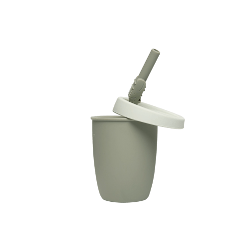 Shop Cup with Straw- Alligator - Default Title - Li'l Baby Sprouts