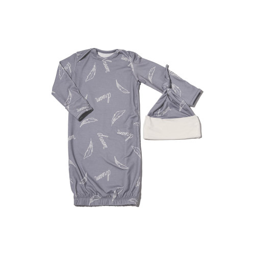 Baby Grey by Everly Grey Gown & Hat Set