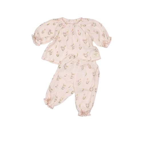 Wild Wawa Gauze Two Piece Set in Tulips