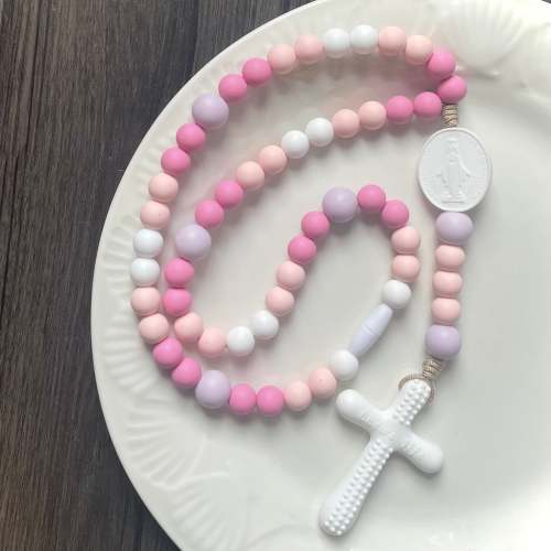 Silicone Rosary Baby - Little Flower - Chews Life