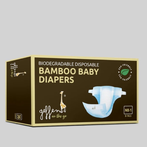 Biodegradable Bamboo Disposable Diapers | Geffen On The Go