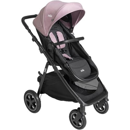 Joie Baby Ginger DLX Stroller, 4-in-1 All-Terrain Pramette Stroller (Blush)