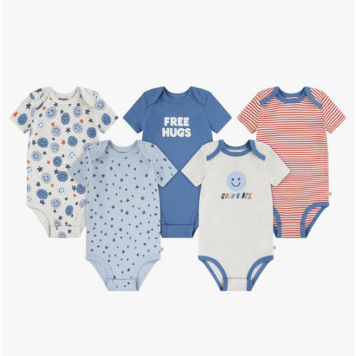 HUGGIES unisex-baby 5-pack Everyday Bodysuit