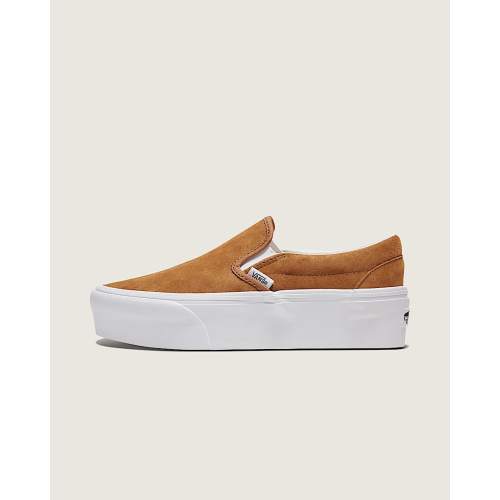 Classic Slip-On Platform Shoe in Chipmunk Brown | Vans