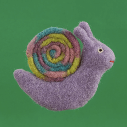 Felt Snail Finger Puppet