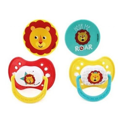 Cudlie - Fisher Price 2 Pacifier/2 Clip, Hear Me Roar
