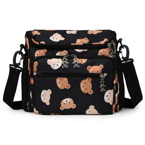 Large Capacity Diaper Bag with Insulated Bottle Pockets Spacious Mother Bag Multifunction Bag for Stylish Moms Travel