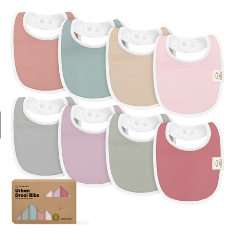 8-Pack Urban Drool Bibs