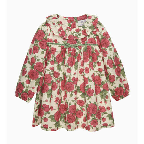Carline Rose Willow Dress , Red Carline Rose - Trotters London | Maisonette