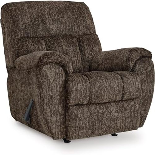 Signature Design by Ashley Manual Rocker Recliner Chair, Chocolate Brown