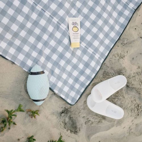 Adventure Blanket - Picnic Blue: Midweight Non-Woven Fabric, Abstract Pattern, 60x72 Inches