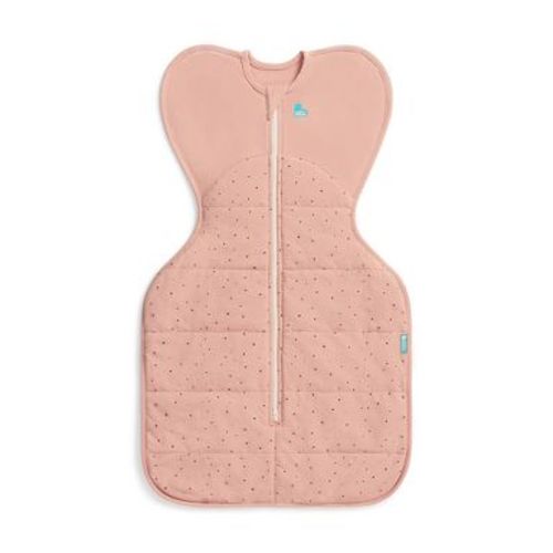 Love To Dream Baby Girl Swaddle Up Sleep Sack - Warm Cotton 2.5 TOG Sleeveless Wrap - Rose Pebbles - M