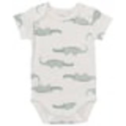 Off White Baby Short Sleeve Cotton Interlock Bodysuit | Best&Less™ Online