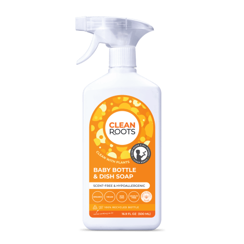 Clean Roots Baby Bottle & Dish Soap | Scent-Free & Hypoallergenic