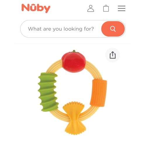 Pasta Silicone Teething Ring