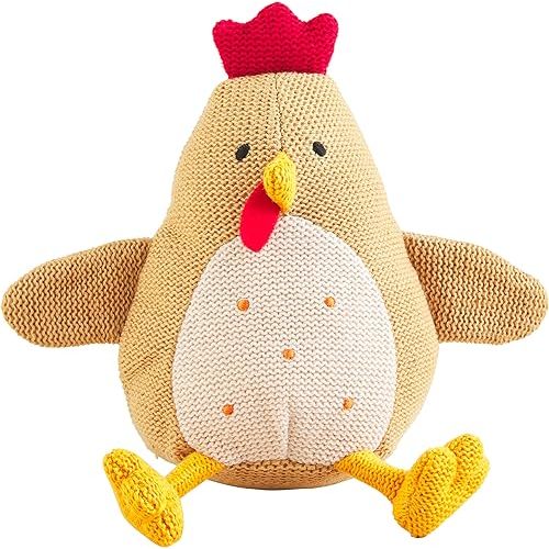 Mud Pie Children's Knit Rattle, Rooster
