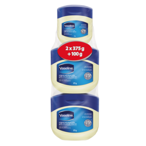 Vaseline Original Petroleum Jelly, 2 packs of 375 g + 100 g&nbsp;| Costco