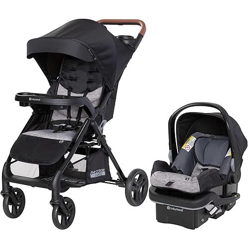 Sistema de viaje Baby Trend Passport Cargo (con asiento de auto para bebé EZ-Lift™ Plus), Bambú Negro