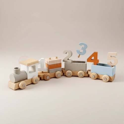 Marvin’s Montessori Wooden Train Set