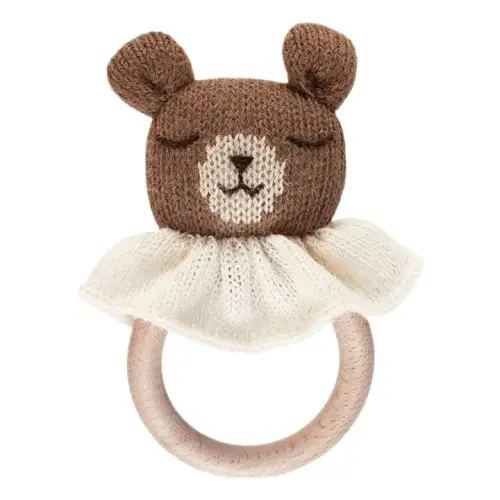 Main Sauvage - Teddy bear teething ring - Hazel | Smallable