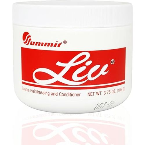 Summit Liv Creme Hairdressing and Conditioner for Dry Textured Hair – Deep Moisturizing Treatment, Breakage Support, Protective Styling Hydration, Softness & Manageability – 3.75 oz, Lasting Hydration