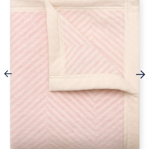 Harborview Herringbone Ballet Pink Mini Blanket