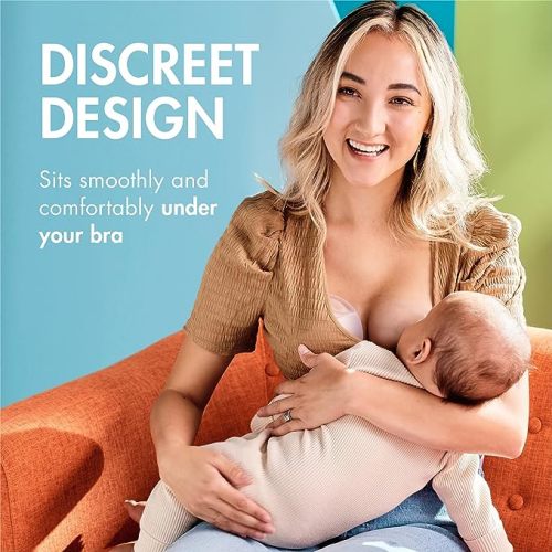 Boon TROVE Silicone Manual Breast Pump with Travel Pouch - Hands Free Breast Pump - Passive Breast Milk Collector Shell for Newborns - Breastfeeding Essentials - 2 Count - 2 Count w/ Travel Pouch