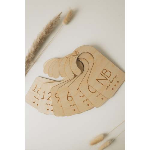 Baby Closet Dividers, Wooden Baby Closet Dividers, Clothes Size Markers for Babies, Organize Babies Closet, Baby Shower, Baby Gift