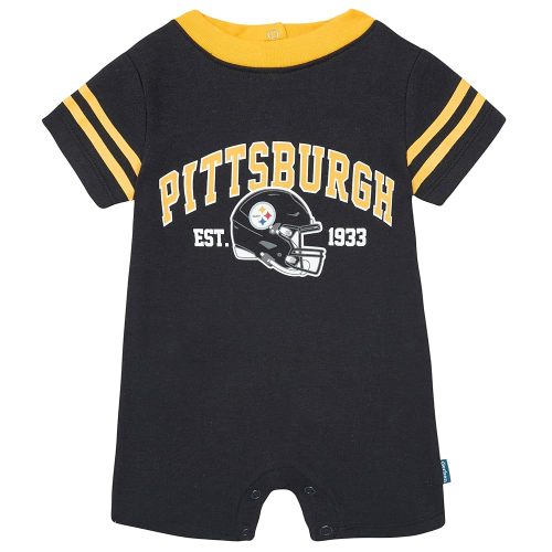 Gerber NFL Unisex Baby Nfl Team Short Sleeve Romper