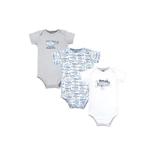 Little Soft Cotton All-in-One Outfits, Set of 3