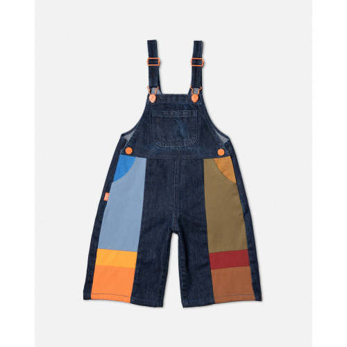 Shorts Overalls Denim Dark Wash