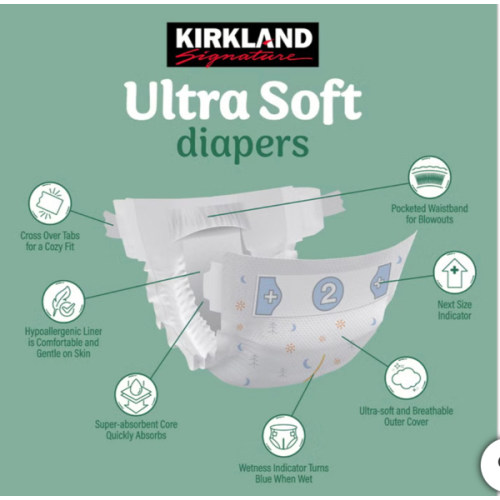 Kirkland Signature Diaper Sizes 1-2 | Costco