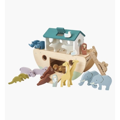 Tender Leaf Toys Noah’s Wooden Ark – Animal Creative and Imaginative Play