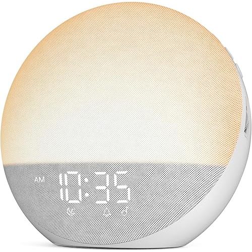 Odokee Sunrise Alarm Clock White Noise Machine: Natural Wake Up Light