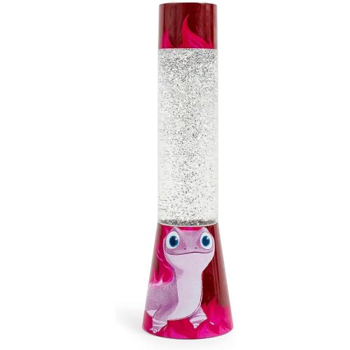 Disney Frozen 2 Bruni Salamander Glitter Motion Lamp | LED Light, Bedside Table Lamp for Desk | Home Decor Accessories And Room Essentials | Official Disney Princess Collectible | 12 Inches Tall