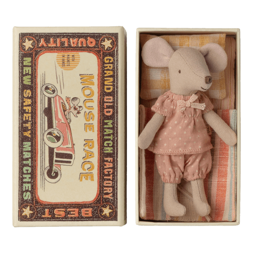 Big sister mouse in matchbox
