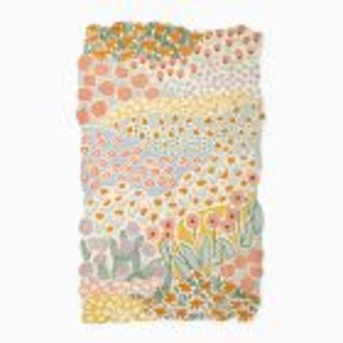 Rainbow Flower Tufted Rug – Wool, Hand Tufted | West Elm