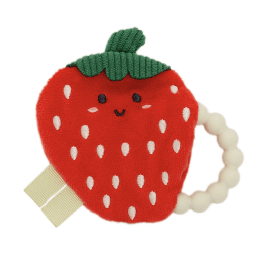 strawberry crinkle teether
