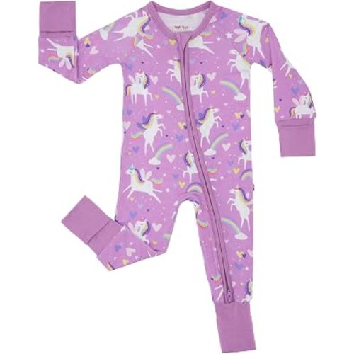 Little Sleepies Pajamas for Baby Boys & Girls, Viscose from Bamboo Baby Pajamas, Sleepers, 2-Way Zipper PJs