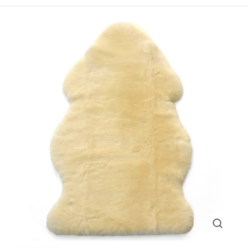 Sheepskin Rug for Babies, 100% Natural, Shorn Lambskin Wool, 2 x 3 Feet, Flax