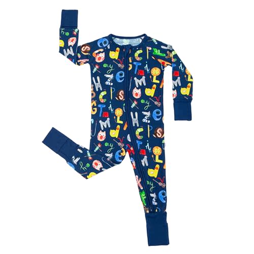 Little Sleepies Pajamas for Baby Boys & Girls, Viscose from Bamboo Baby Pajamas, Sleepers, 2-Way Zipper PJs | 2-way zipper, boys & girls kids pajamas, family matching, tagless, eczema-friendly, fold-over cuffs, seasonless, Preemie-3T