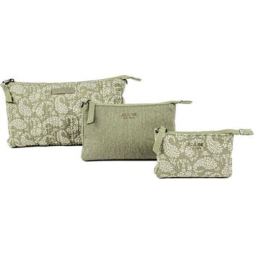 x Sazan Set of 3 Cotton Canvas Pouches