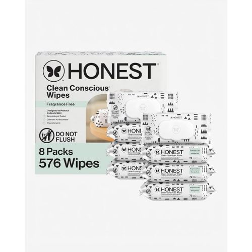 The Honest Company Multi-Use Baby Wipes, Pattern Play, 576 Count